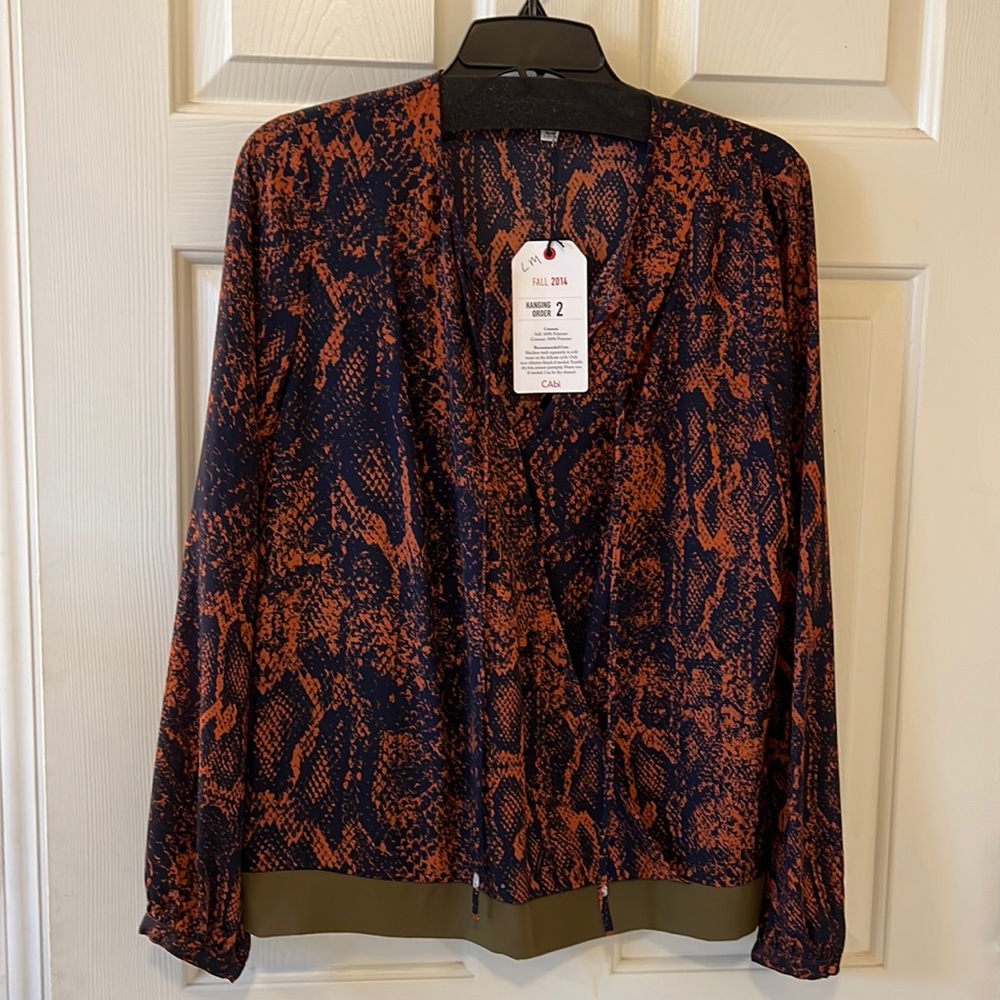 Cabi - Border Wrap Blouse